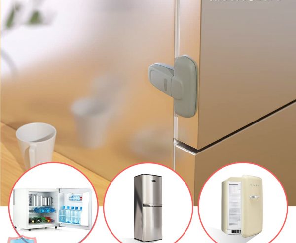 Child Safety Fridge Lock  Freezer Door Lock No Tools Need Or Drill Pic 3