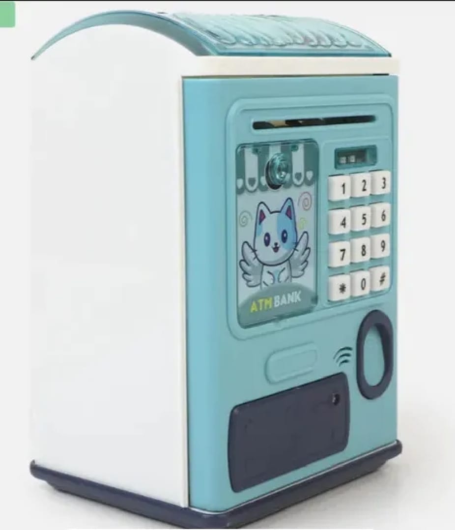 Creative Money Box ATM Machine with Password & Fingerprint Protection Kids Savings Bank Music & Auto Roll Pic 4 