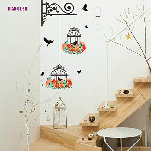 Creativity 3d Bird Cage Wall Sticker Pic 1