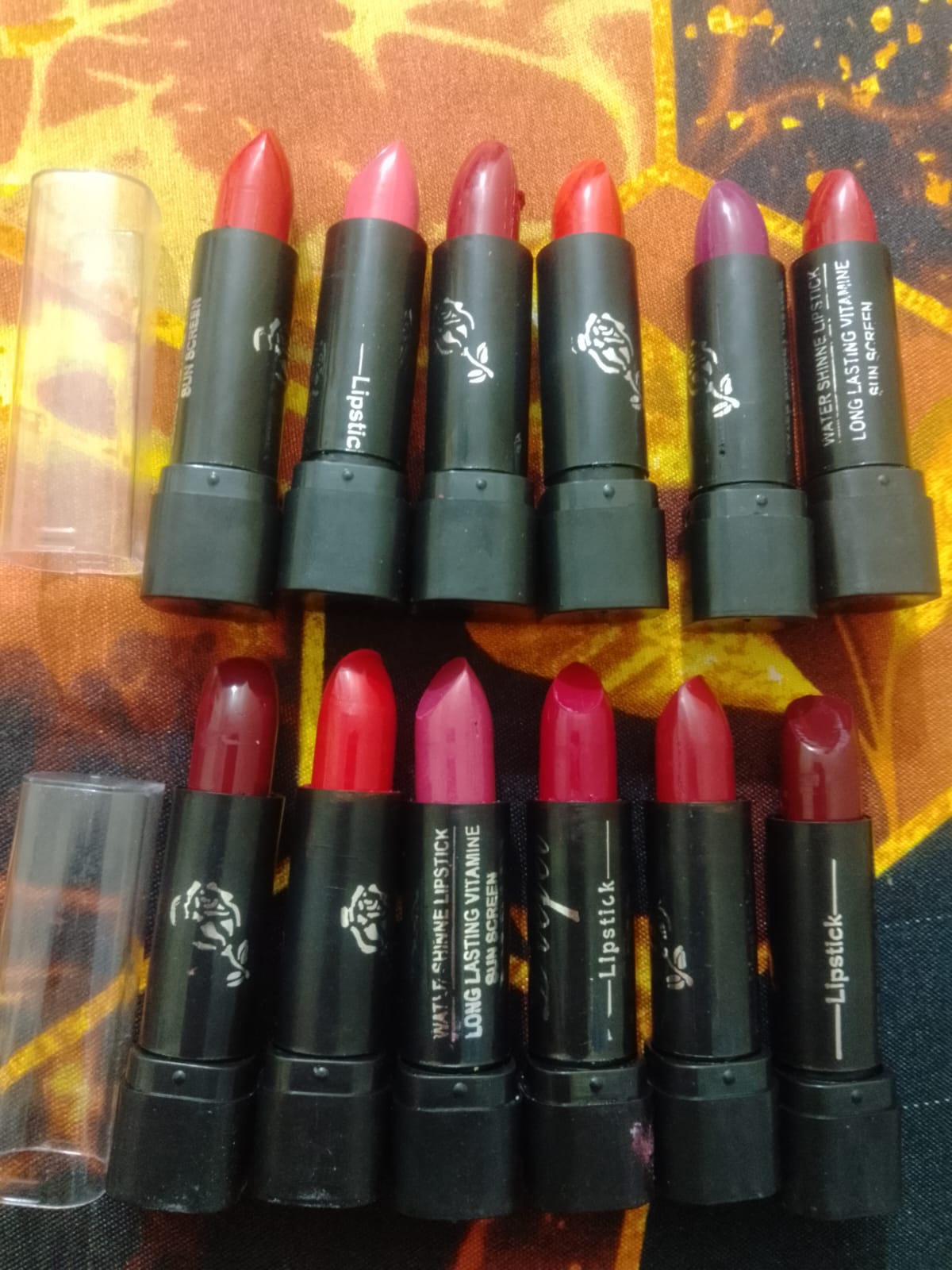 Daily Use Liquid Lipstick Set Vibrant Red Shade Long Lasting pack of 12 Pic 2