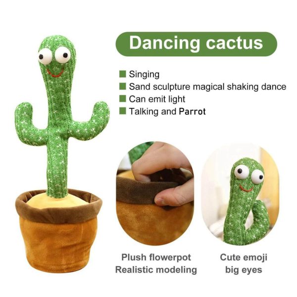 Dancing Cactus Toy Talking Tree Cactus Plush Toy Pic 5