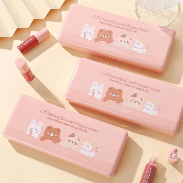 Dragon Ranee 10 Mini Cartoon Mirror Lip Gloss Set Pic 3
