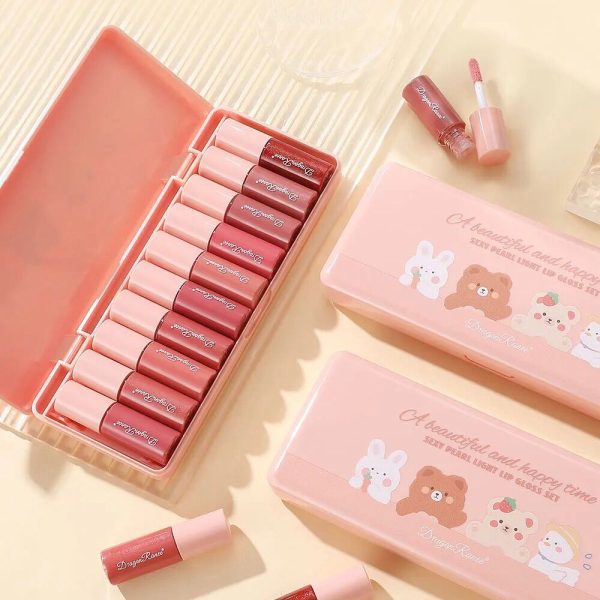 Dragon Ranee 10 Mini Cartoon Mirror Lip Gloss Set Pic 5