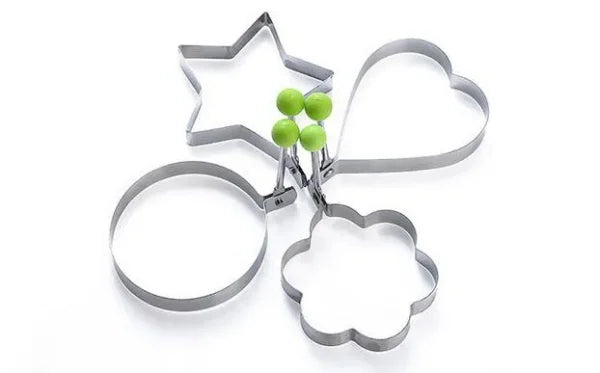 Egg Shaper Star Heart Round Flower Shaped Stainless Steel Pic 3