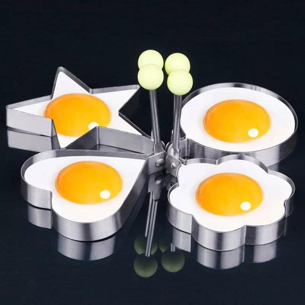 Egg Shaper Star Heart Round Flower Shaped Stainless Steel Pic 6