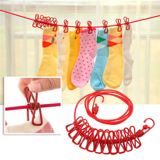 Elastic Clothesline Rope | Travel Laundry Drying Rope Waterproof &| Meter Pic 5