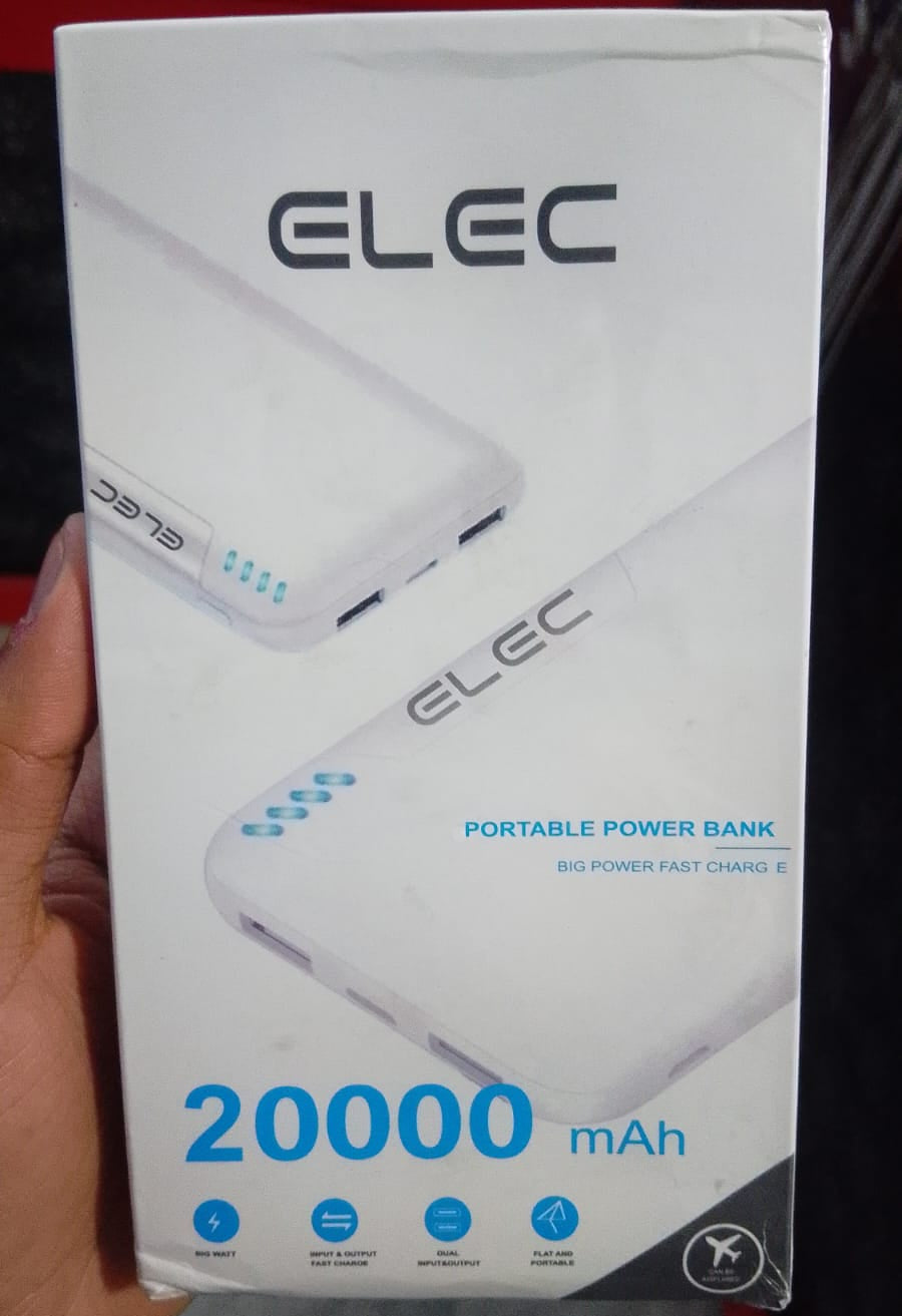 Elec 20000mAh Power Bank Providing High Capacity Charging With Reliable Performance Pic 1