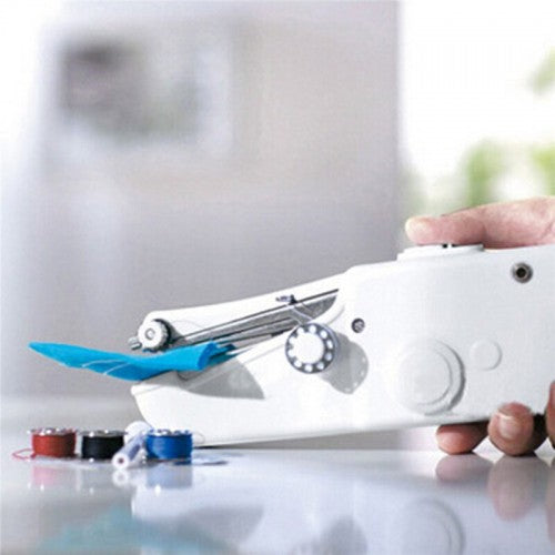 Electric Handheld Sewing Machine Portable Needlework Clothes Tool Pic 1