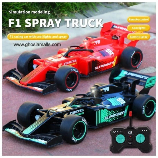 F1 Equation High-Speed RC Racing Car with Mist Spray Exhaust and LED Lights Pic 2