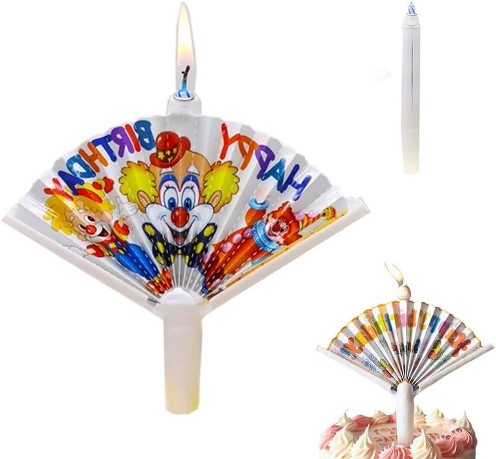 Flabellum Musical Birthday Candle with Music & Sparkling Flame Pic 5