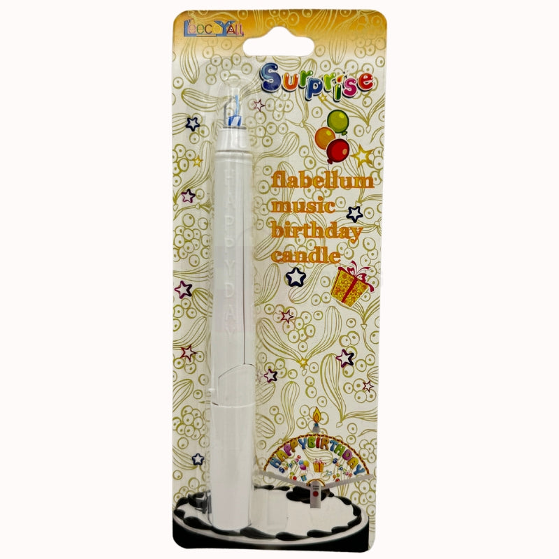 Flabellum Musical Birthday Candle with Music & Sparkling Flame Pic 6