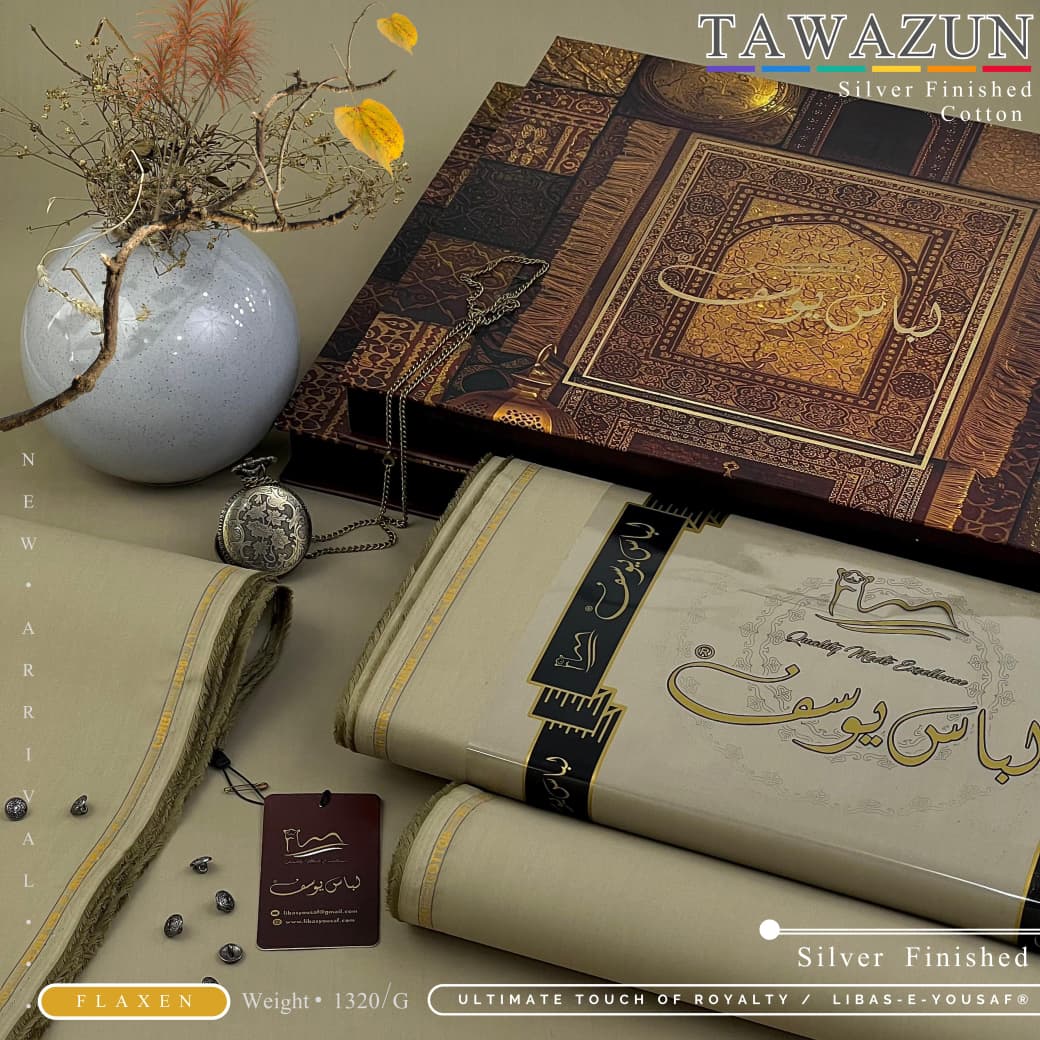 Flaxen Summer Cotton Tawazun by Libas e yousaf