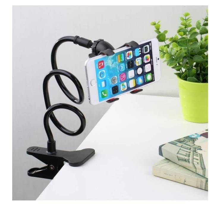Flexible Snake Mobile Stand Adjustable Lazy Phone Holder for Desk, Bed & Table Pic 1