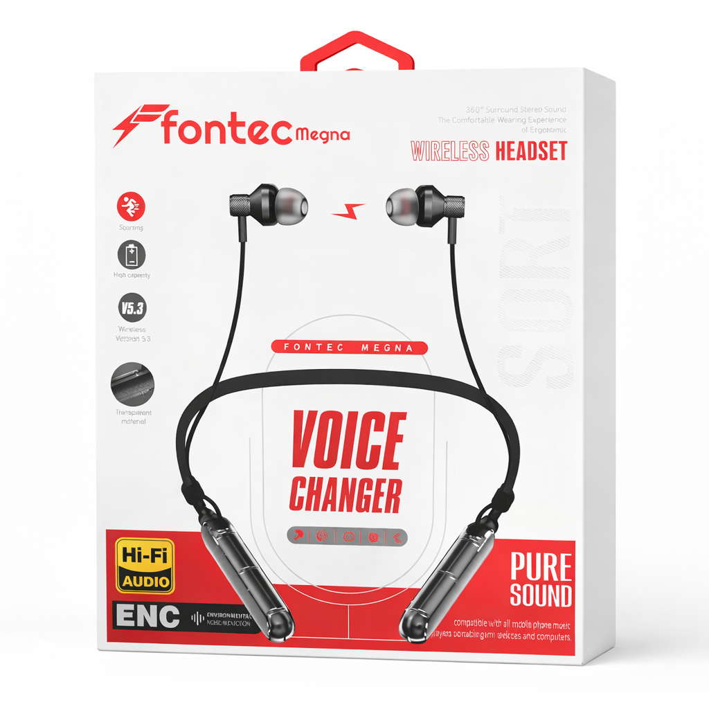Fontec Megna wireless headset neckband Advanced Bluetooth V5.3