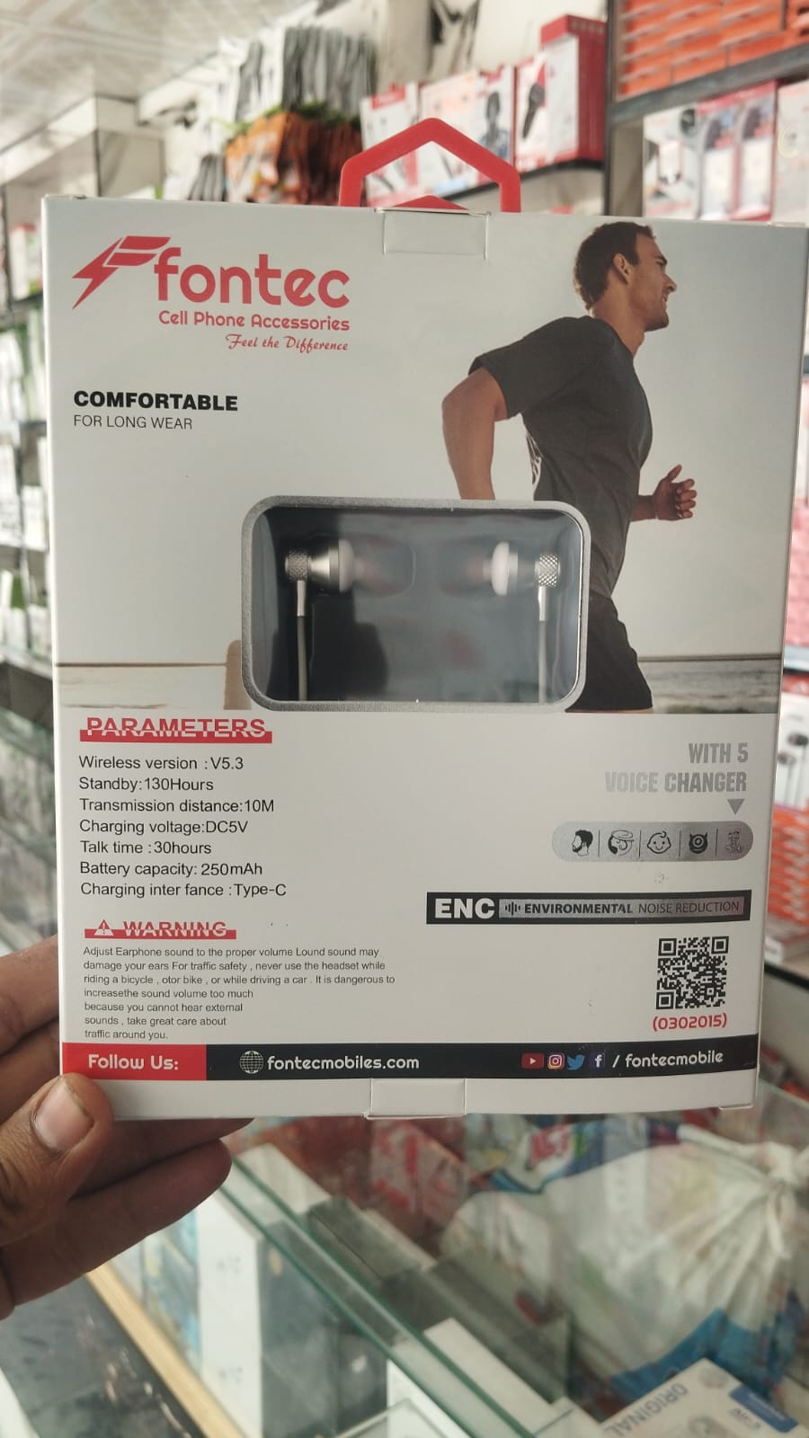 Fontec neckband 5 mode voice changer