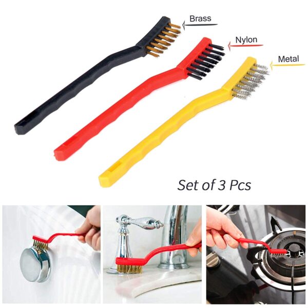 Gas Stove Cleaning Wire Brush Set Of 3 Brush pic 10