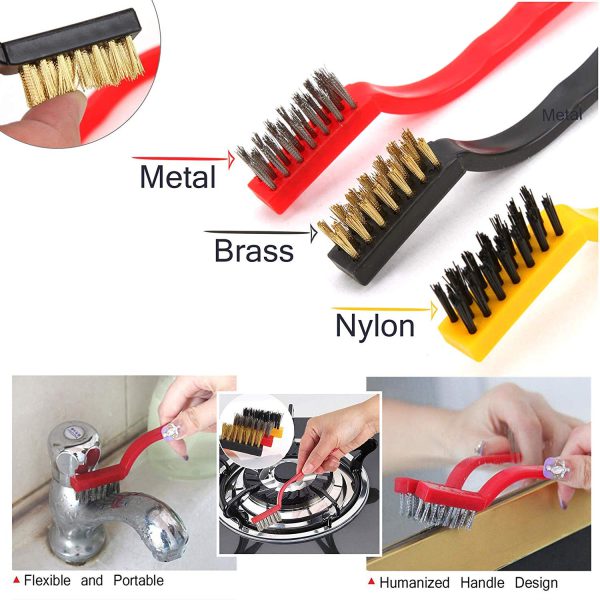 Gas Stove Cleaning Wire Brush Set Of 3 Brush pic 8