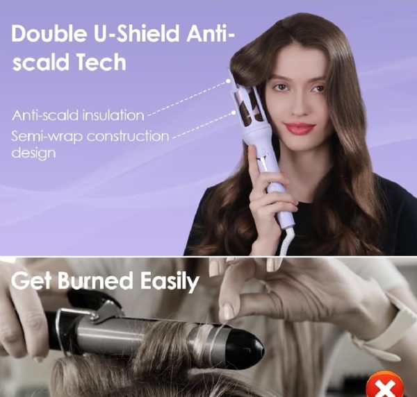 Hair Curler, 32mm Automatic Curling Iron, 3 Adjustable Temperatures Pic 6