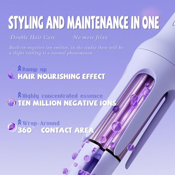 Hair Curler, 32mm Automatic Curling Iron, 3 Adjustable Temperatures Pic 9