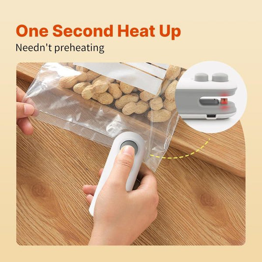 Heat Sealing Machine 2 In 1 Cutting And Sealer Usb Rechargeable Pic 1