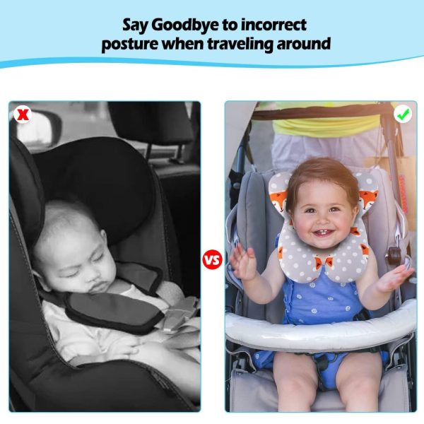 Infant Head And Neck Support Pillow For Newborn Children Head Rest Cushion For Kids Pic 7
