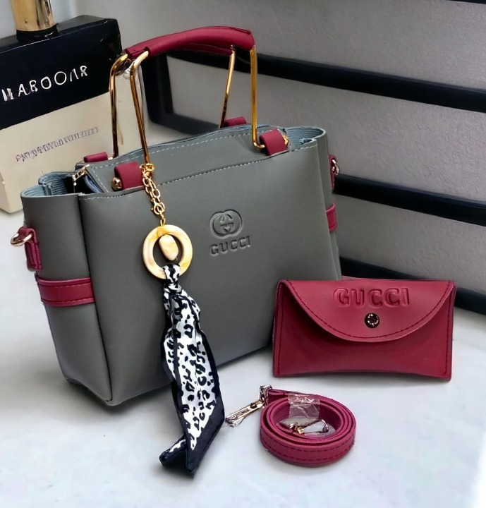 Ladies Handbag With Match Small Pouch Pic 6