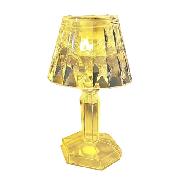 Led Night Light Crystal Diamond Table Lamp Pic 2