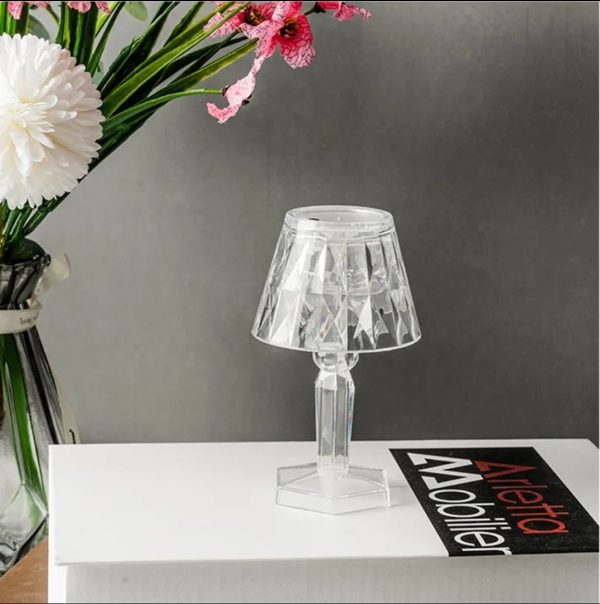 Led Night Light Crystal Diamond Table Lamp Pic 4