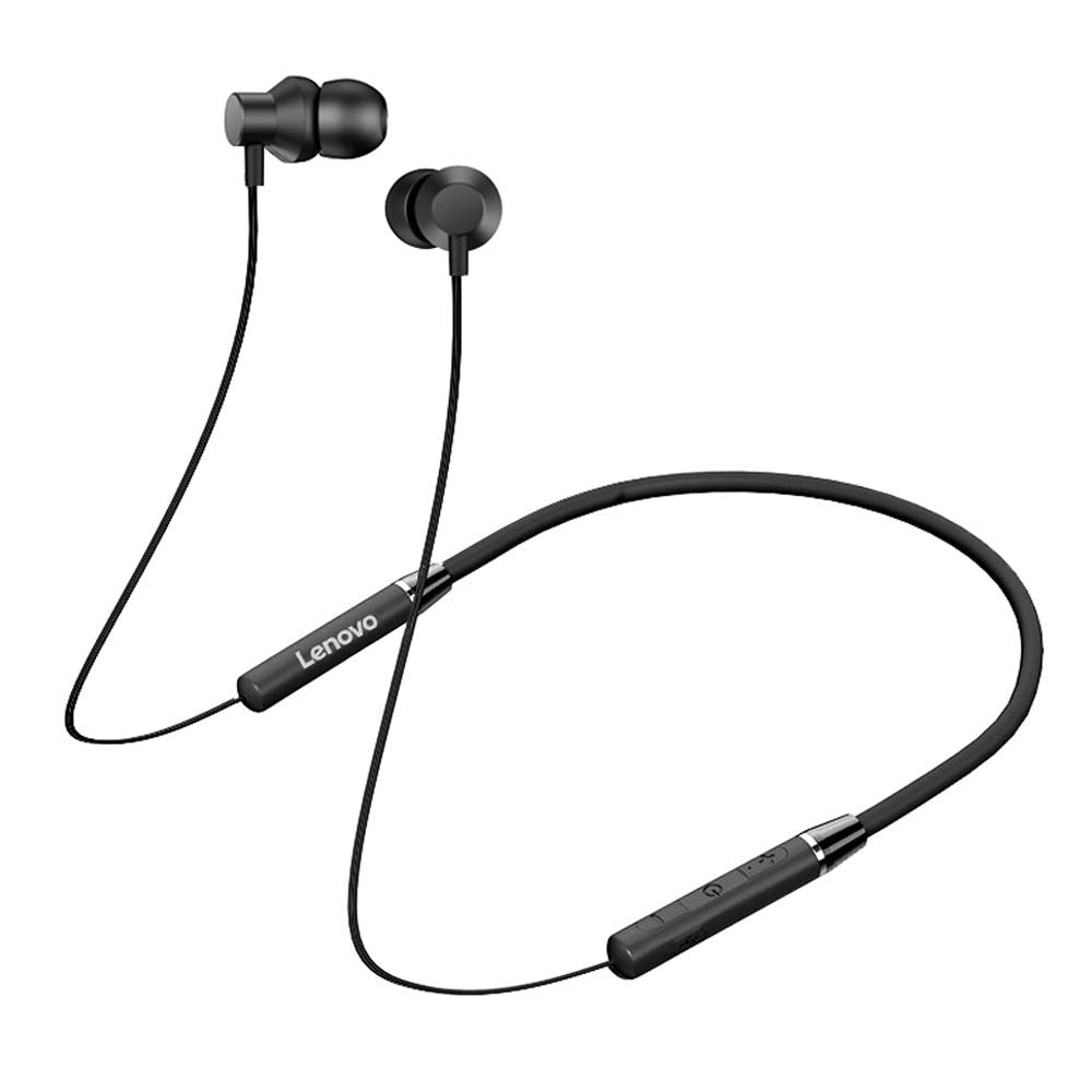 Lenovo HE05 Wireless Neckband Bluetooth Earphones | Sports Handsfree with Mic Pic 2