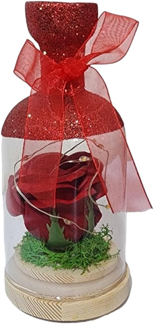 Light Up Glass Decoration Bell Shape For Home Decoration Pic 2