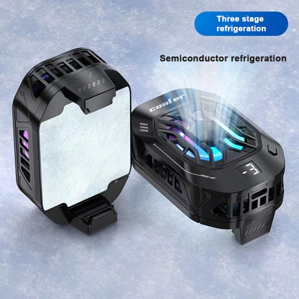 Lz-f25 Backclip Original Mobile Cooler Magnetic Fan With Lights For Gaming Pic 2