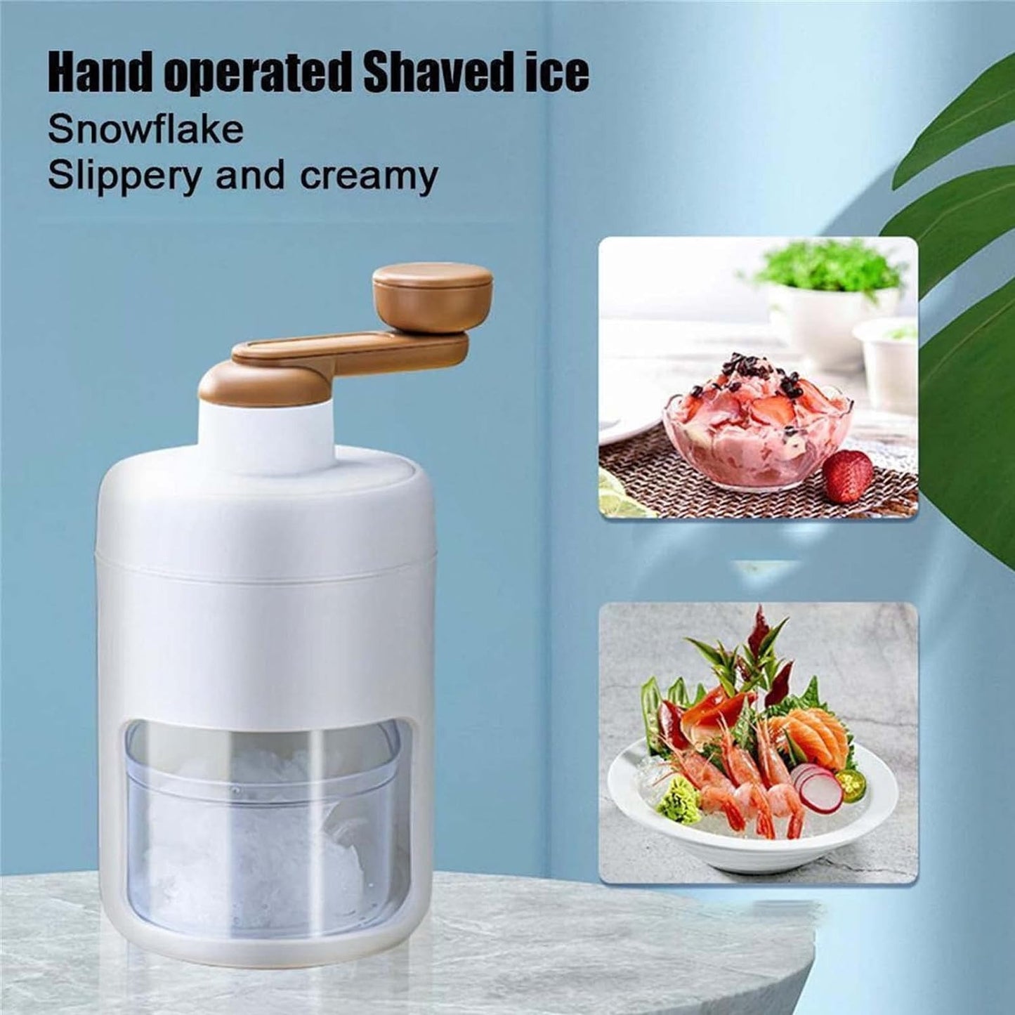 Manual Ice Shaver Crusher For Home And Kitchen Use Pic 1