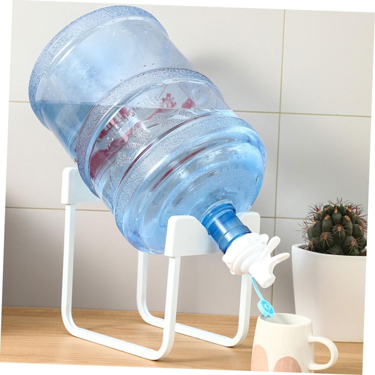 Metal Bottle Stand with Nozzle Convenient Dispensing Minimal Mess Pic 2