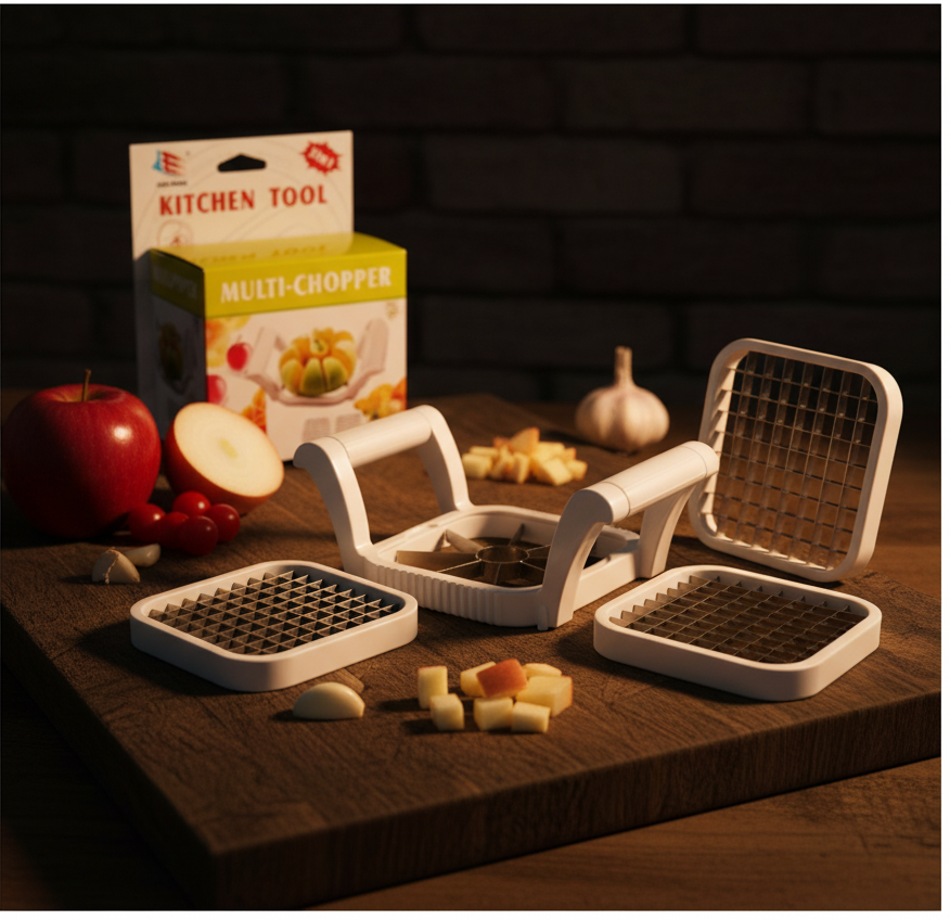 Multi-Chopper 3 in 1 Apple, Fruit & Potato Slicer Pic 1