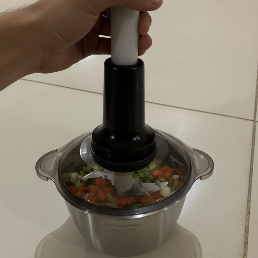 Multi-Function Hand-Pushing Food Processor Manual Chopper For Meat, Vegetables Pic 4