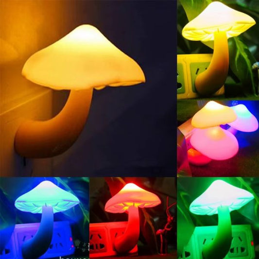 Mushroom Shape Led Night Flower Lamp Pic 1