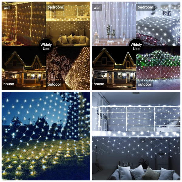 Net Outdoor Mesh Fairy Light For Decoration Waterproof 1.5×1.5 Meter Direct Electric Pic 1