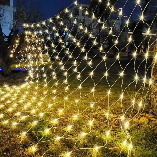 Net Outdoor Mesh Fairy Light For Decoration Waterproof 1.5×1.5 Meter Direct Electric Pic 2