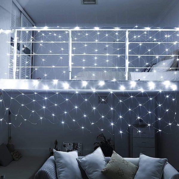 Net Outdoor Mesh Fairy Light For Decoration Waterproof 1.5×1.5 Meter Direct Electric Pic 3