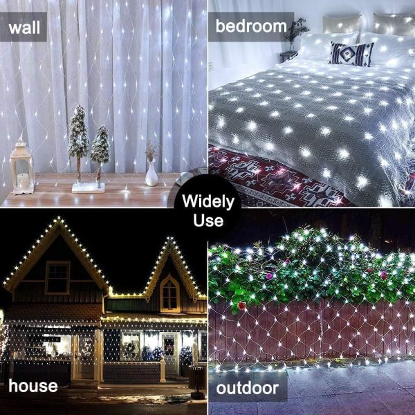 Net Outdoor Mesh Fairy Light For Decoration Waterproof 1.5×1.5 Meter Direct Electric Pic 4
