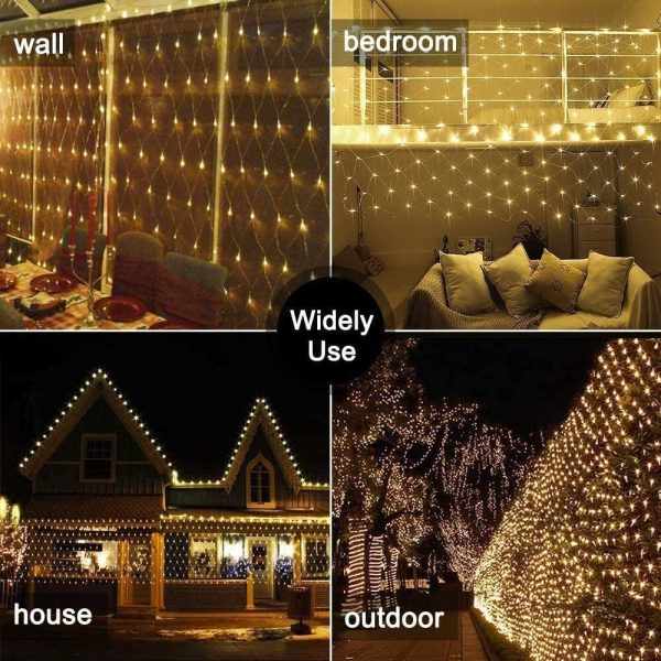 Net Outdoor Mesh Fairy Light For Decoration Waterproof 1.5×1.5 Meter Direct Electric Pic 6