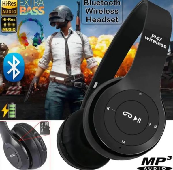 P47 Wireless Headphones Ultra Small Bluetooth Headset For Gaming Pic 5