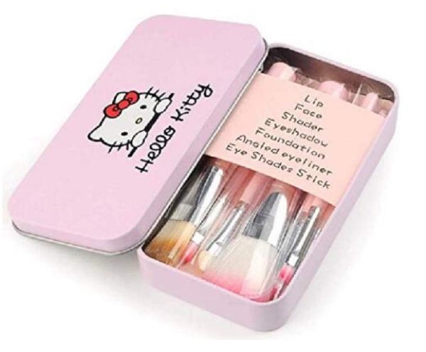 Pack Of 7 Hello Kitty Makeup Brush Set Eye Shadow Brushes Set Pic 2