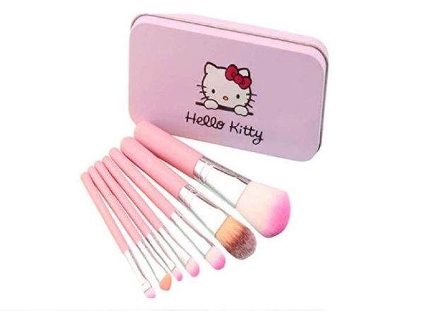 Pack Of 7 Hello Kitty Makeup Brush Set Eye Shadow Brushes Set Pic 3