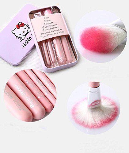 Pack Of 7 Hello Kitty Makeup Brush Set Eye Shadow Brushes Set Pic 4
