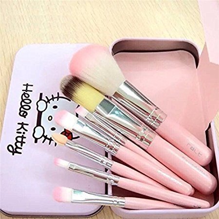 Pack Of 7 Hello Kitty Makeup Brush Set Eye Shadow Brushes Set Pic 5