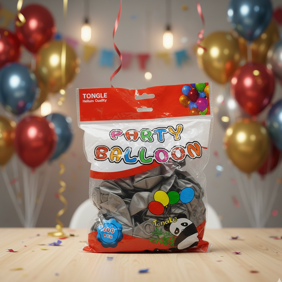 Party Balloons Pack 100 pcs Random Colours Pic 3