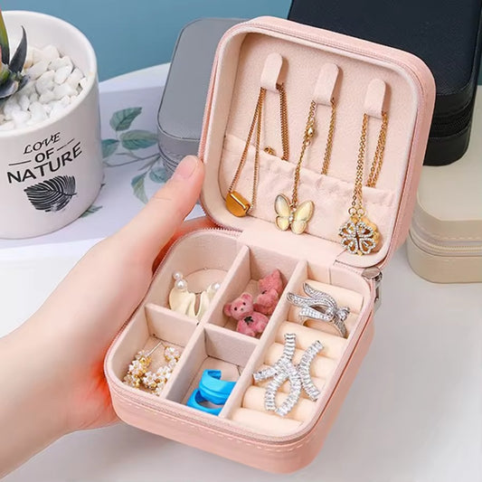 Portable Jewelry Storage Box Travel Case Multipurpose Gift Box for Jewellery & Hair Accessories Pic 1