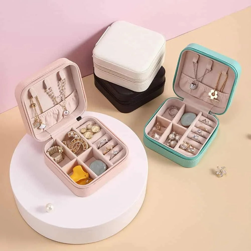 Portable Jewelry Storage Box Travel Case Multipurpose Gift Box for Jewellery & Hair Accessories Pic 2