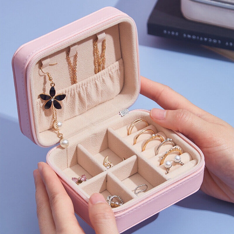 Portable Jewelry Storage Box Travel Case Multipurpose Gift Box for Jewellery & Hair Accessories Pic 6